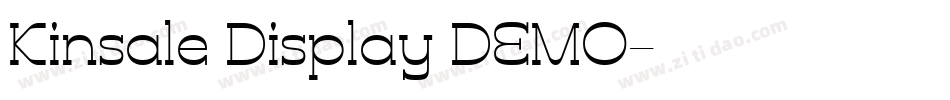 Kinsale Display DEMO字体转换